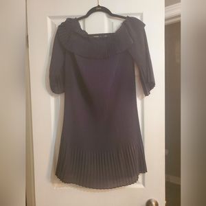 Ted Baker Navy Off Shoulder Dress Size 0